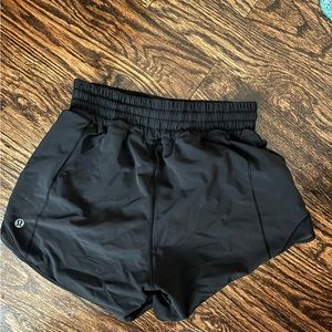 black lululemon shorts. great condition